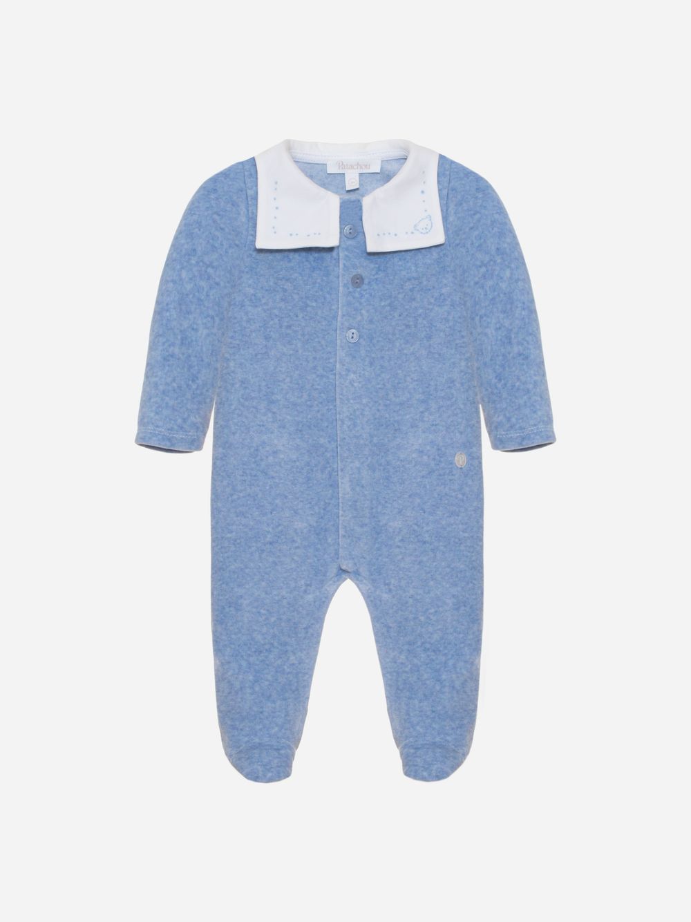 Blue jersey babygrow