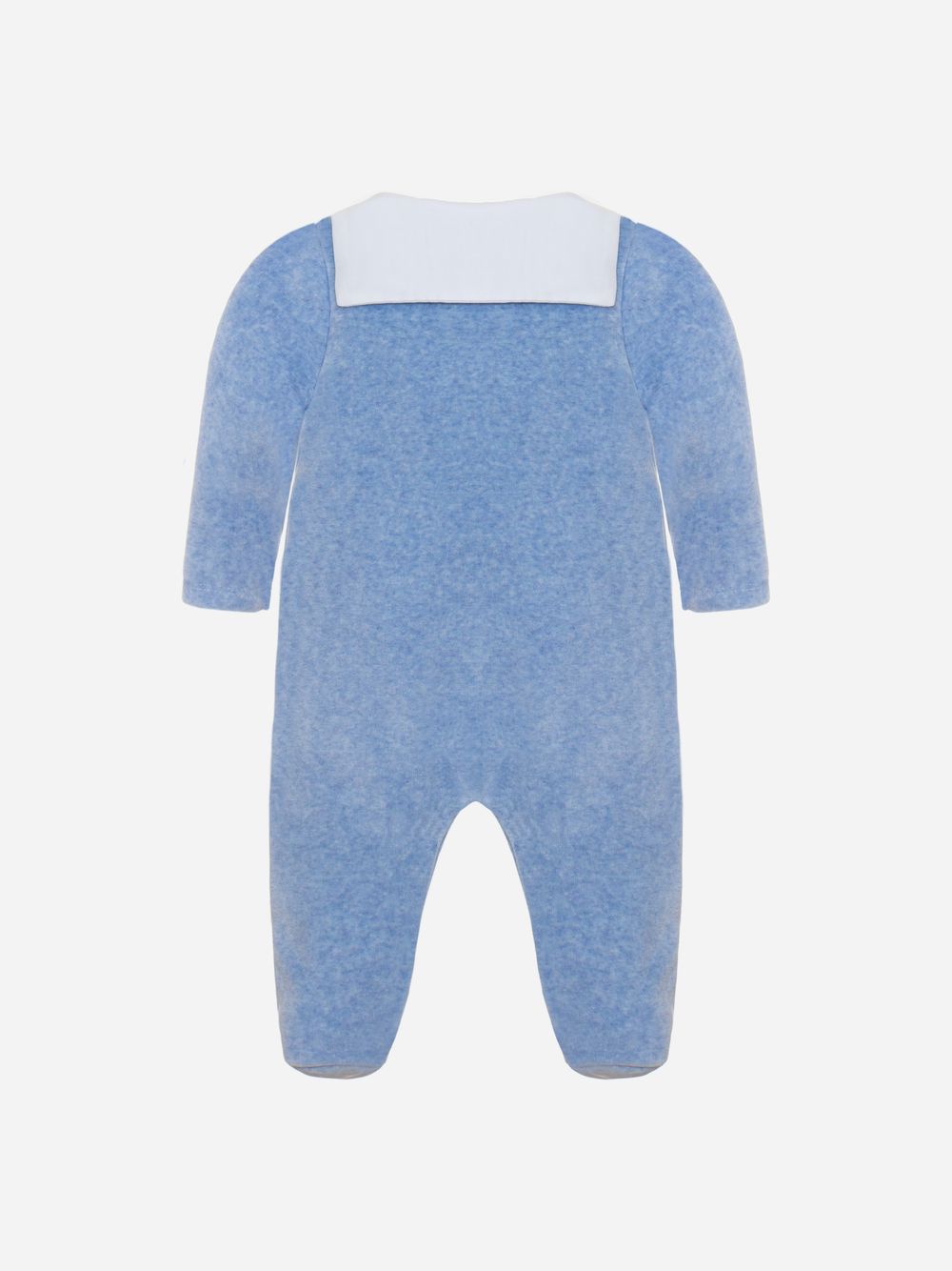 Blue jersey babygrow