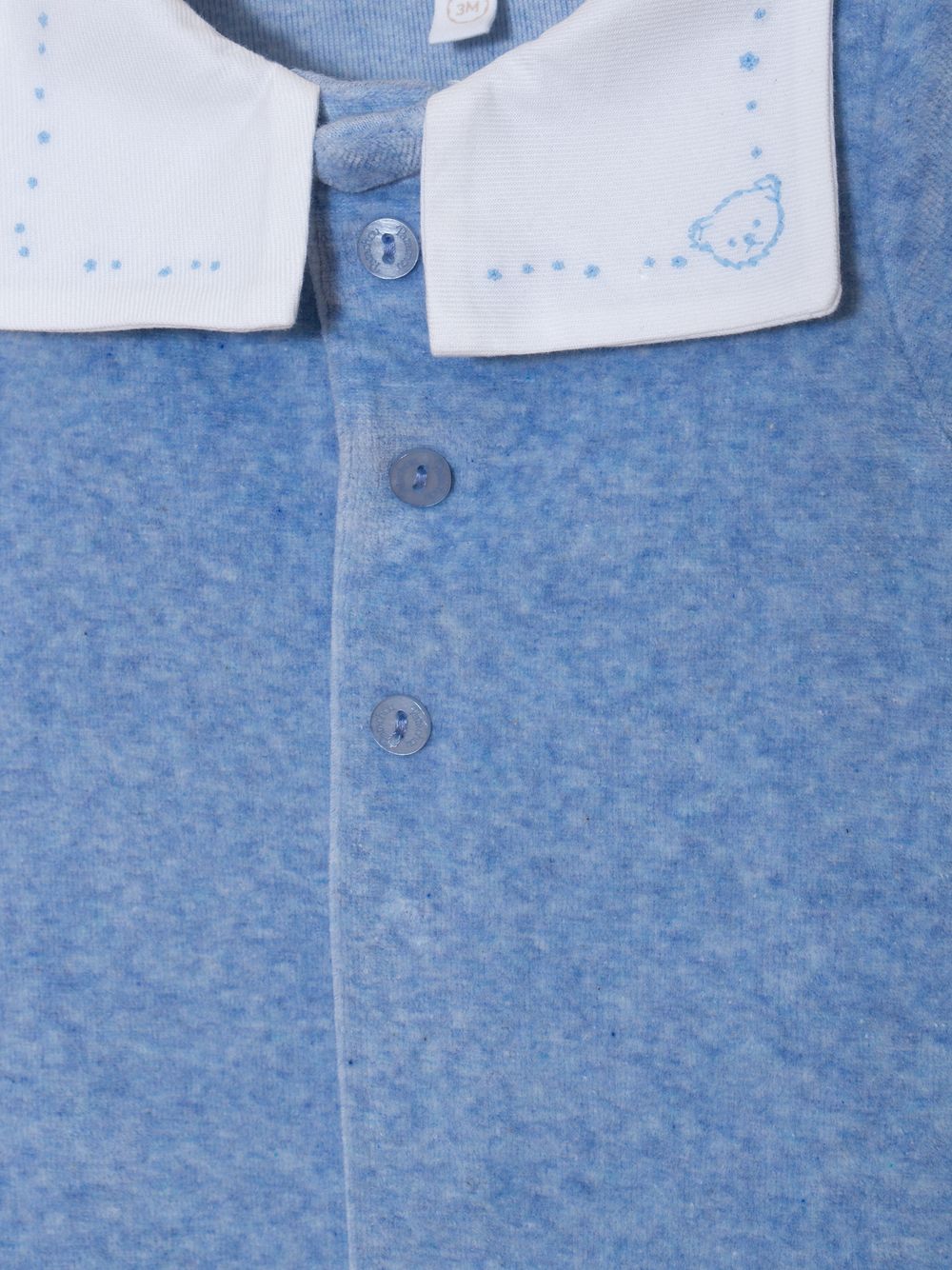 Blue jersey babygrow