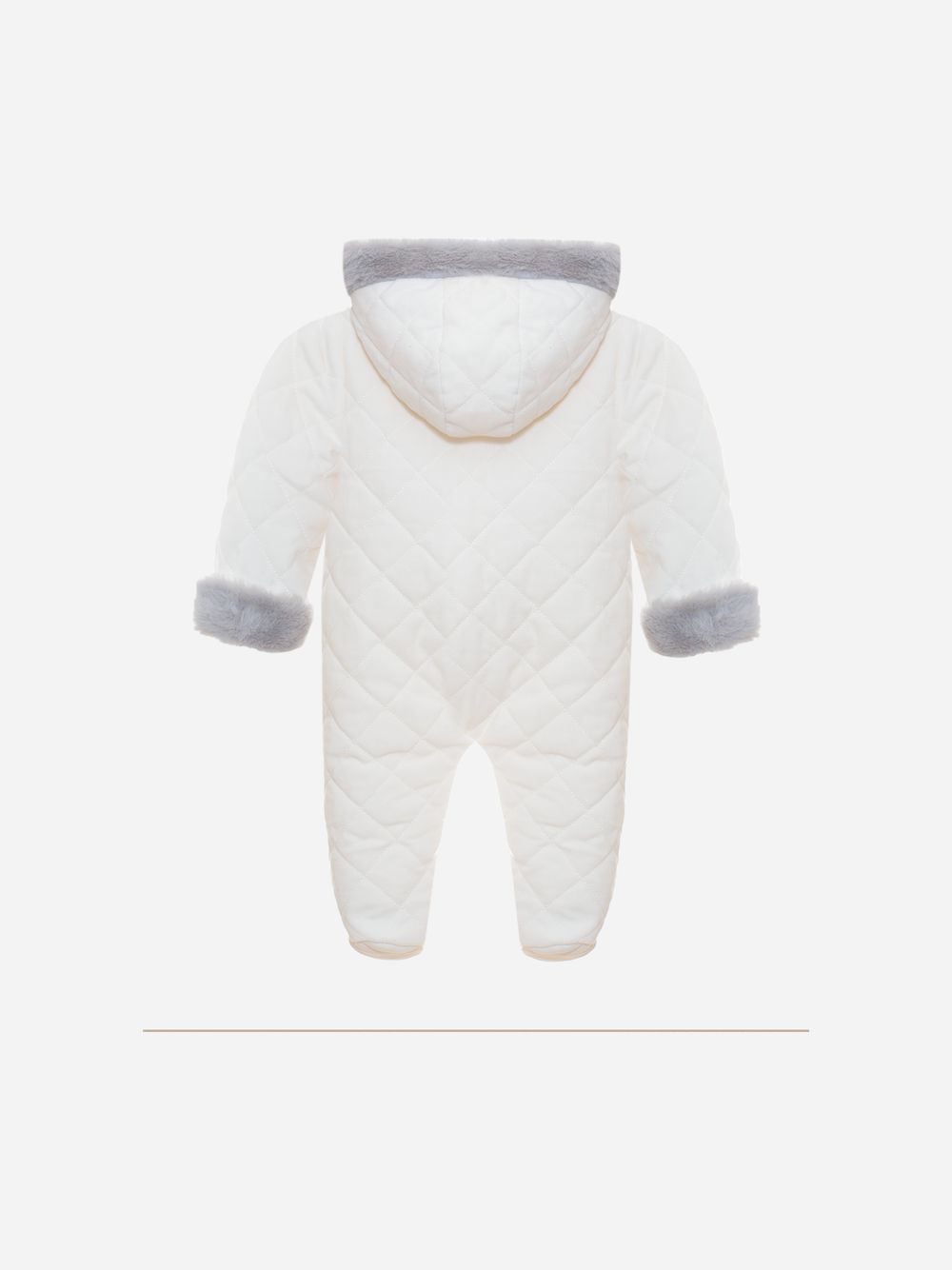 Ecru velour pramsuit