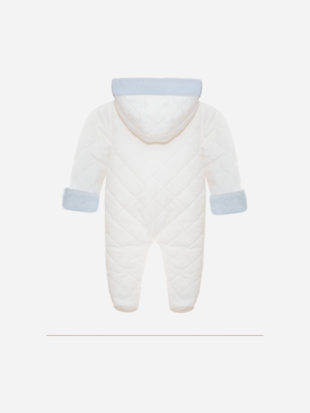 Light Blue velour pramsuit