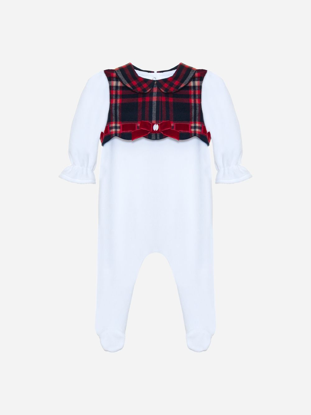 Scottish tartan babygrow