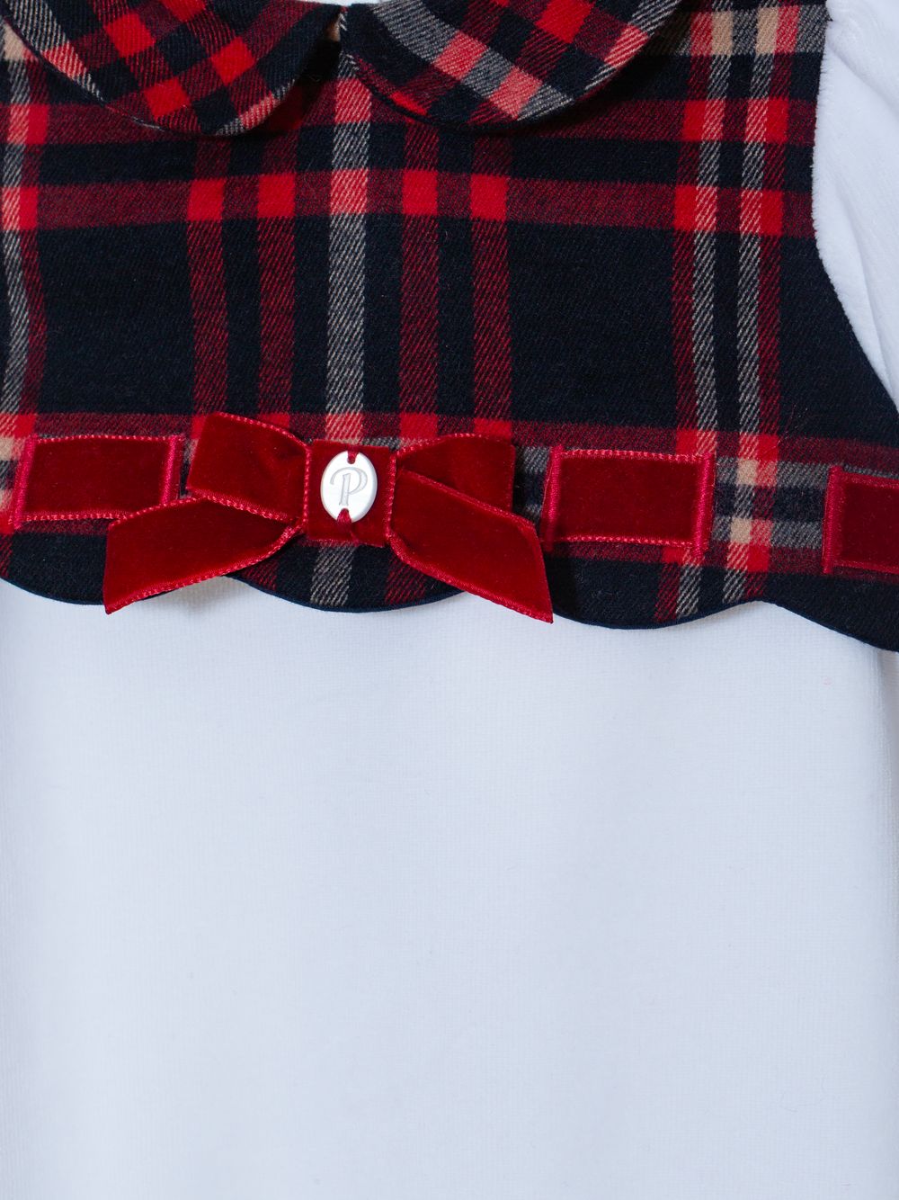 Scottish tartan babygrow