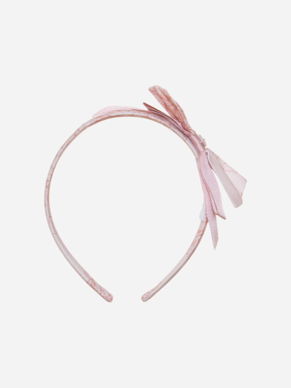 Pink headband with bow