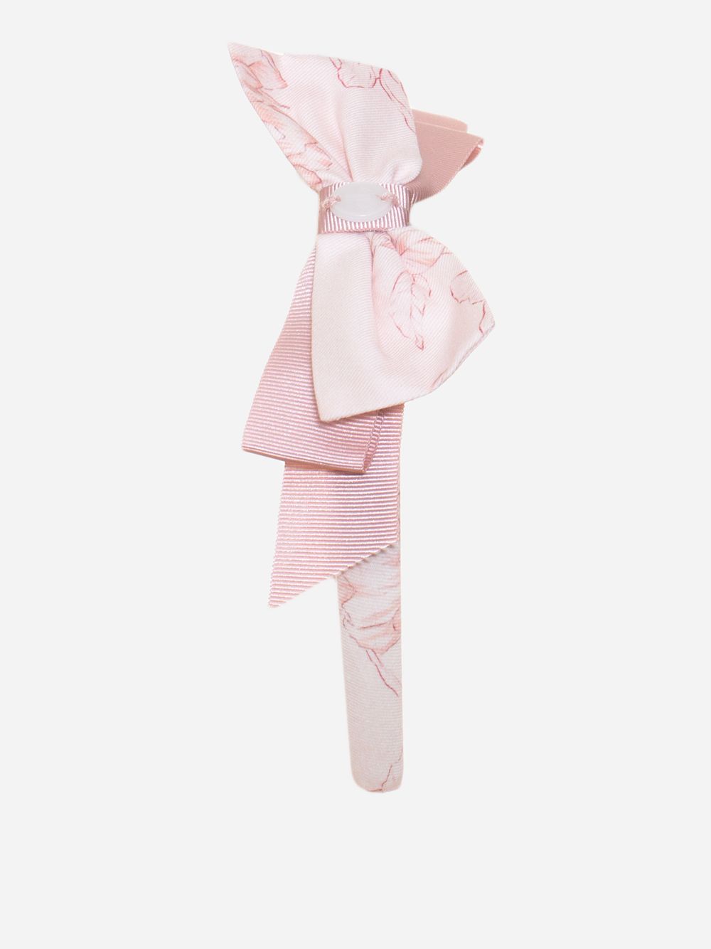 Pink headband with bow
