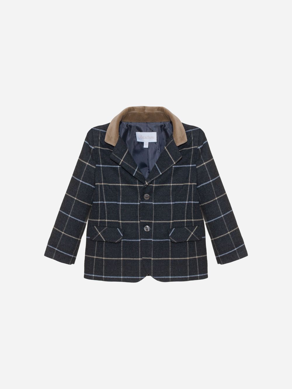 Dark grey check blazer