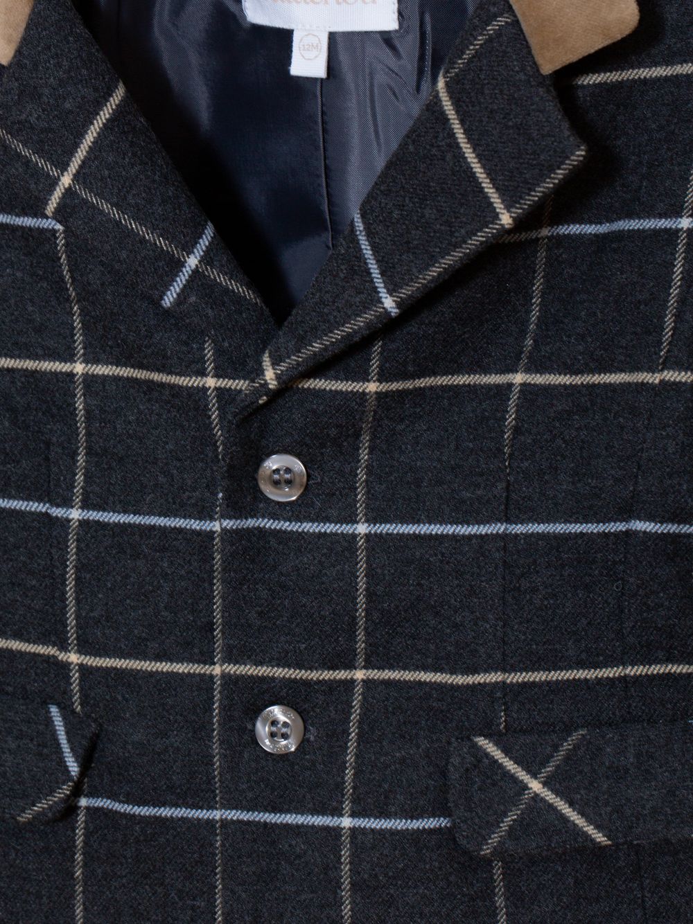 Dark grey check blazer