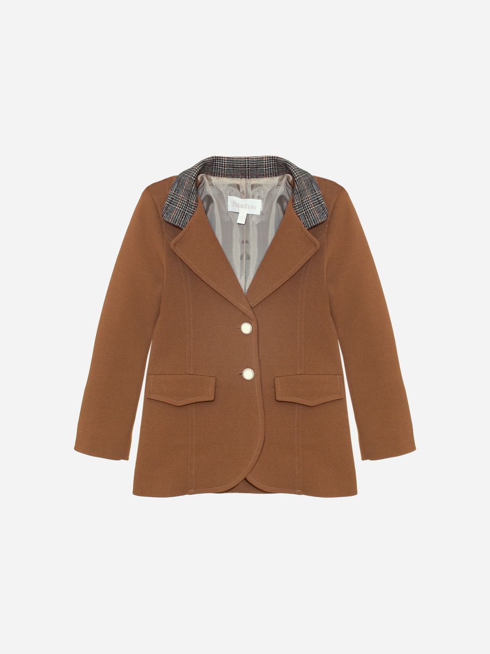 Camel crepe blazer