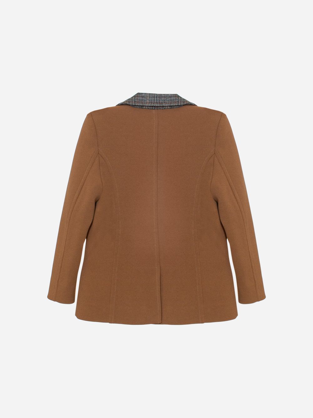 Camel crepe blazer