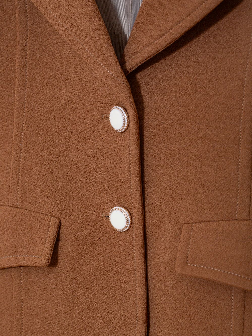 Camel crepe blazer