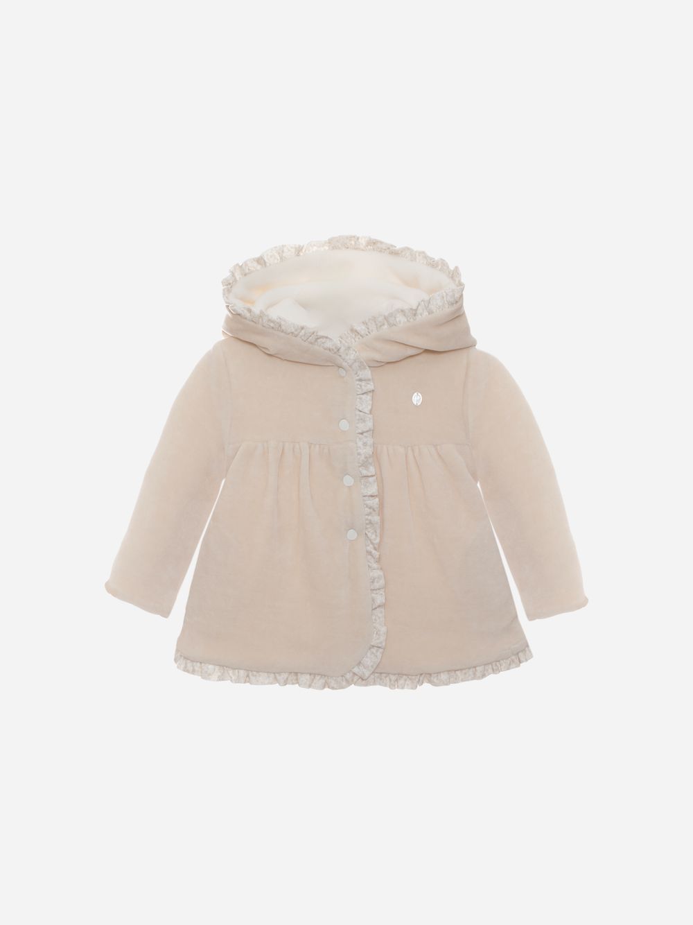 Beige velour coat