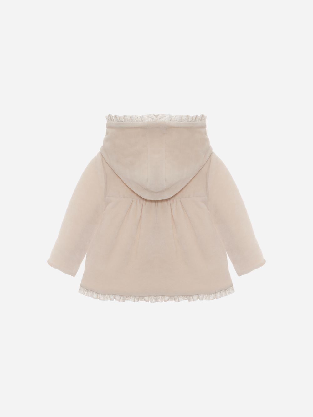 Beige velour coat