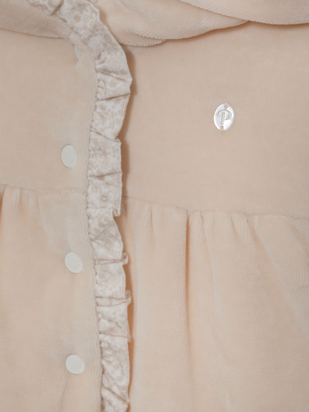 Beige velour coat