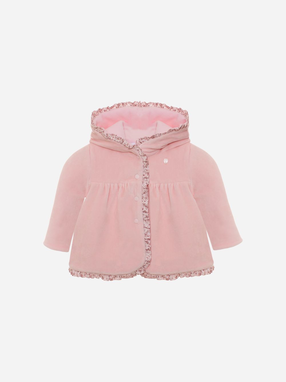 Pink velour coat