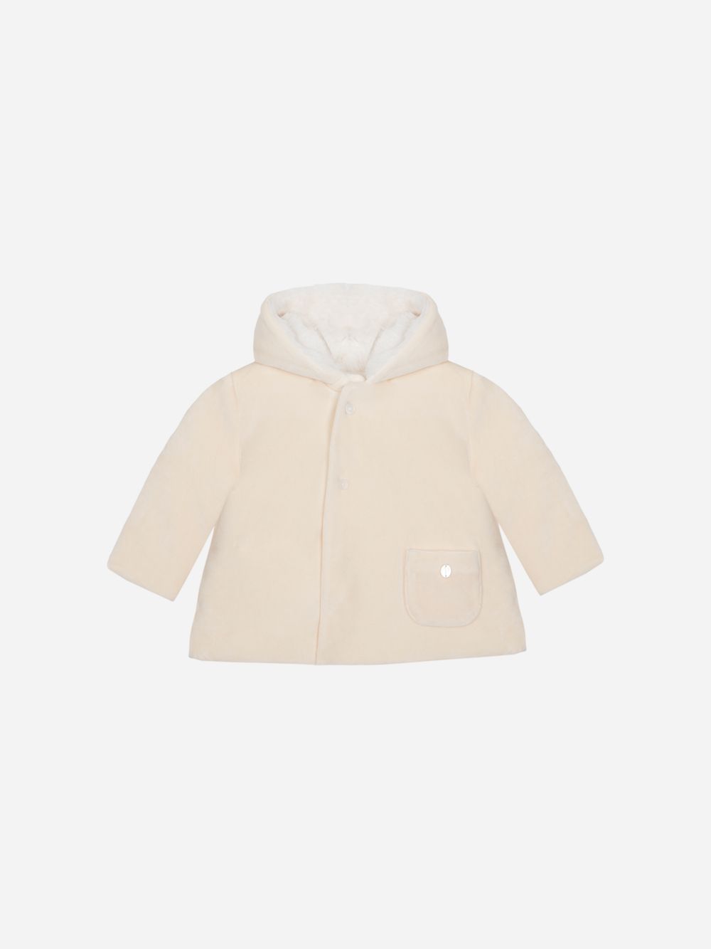 Beige velour coat