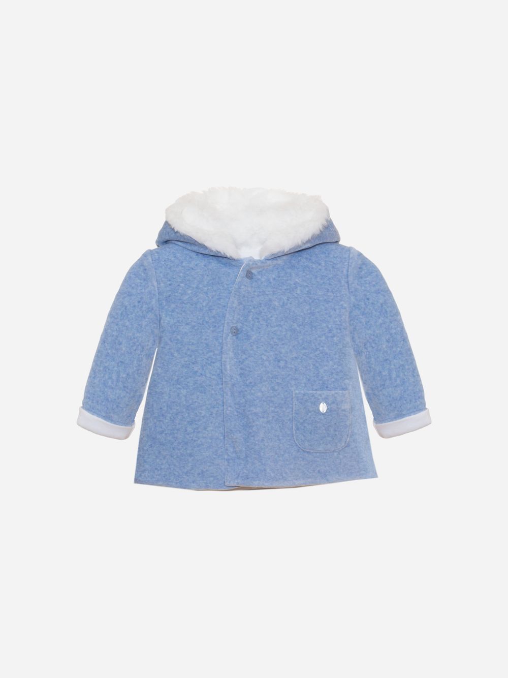 Blue velour coat
