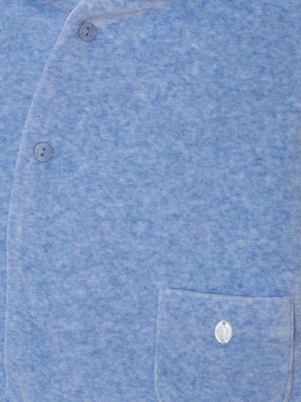 Blue velour coat