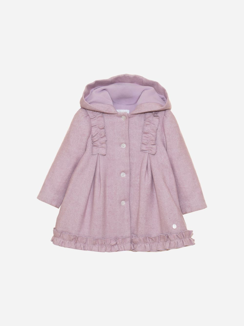 Lilac hooded coat