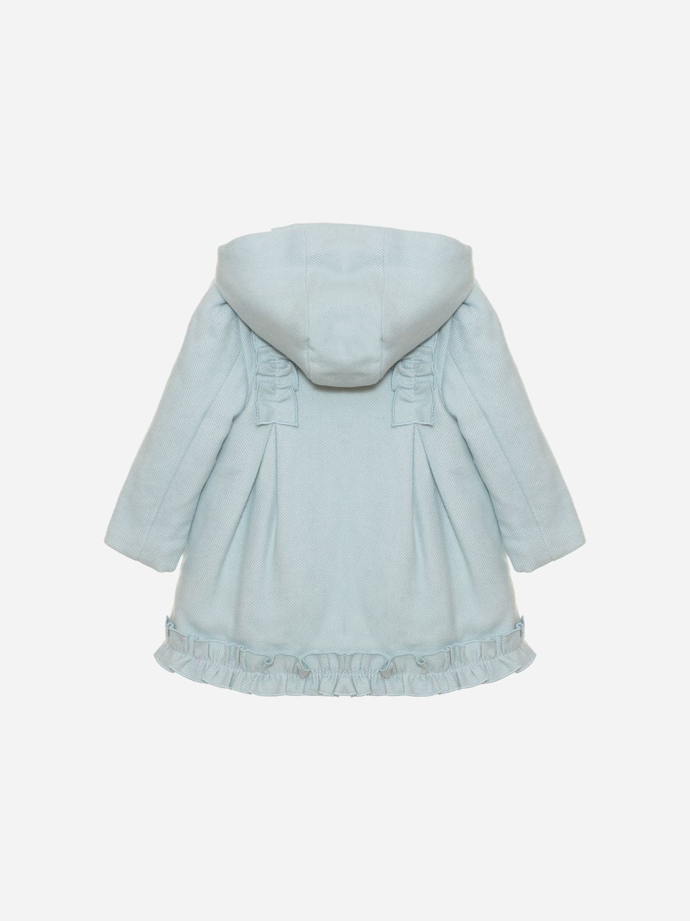 Green hooded coat