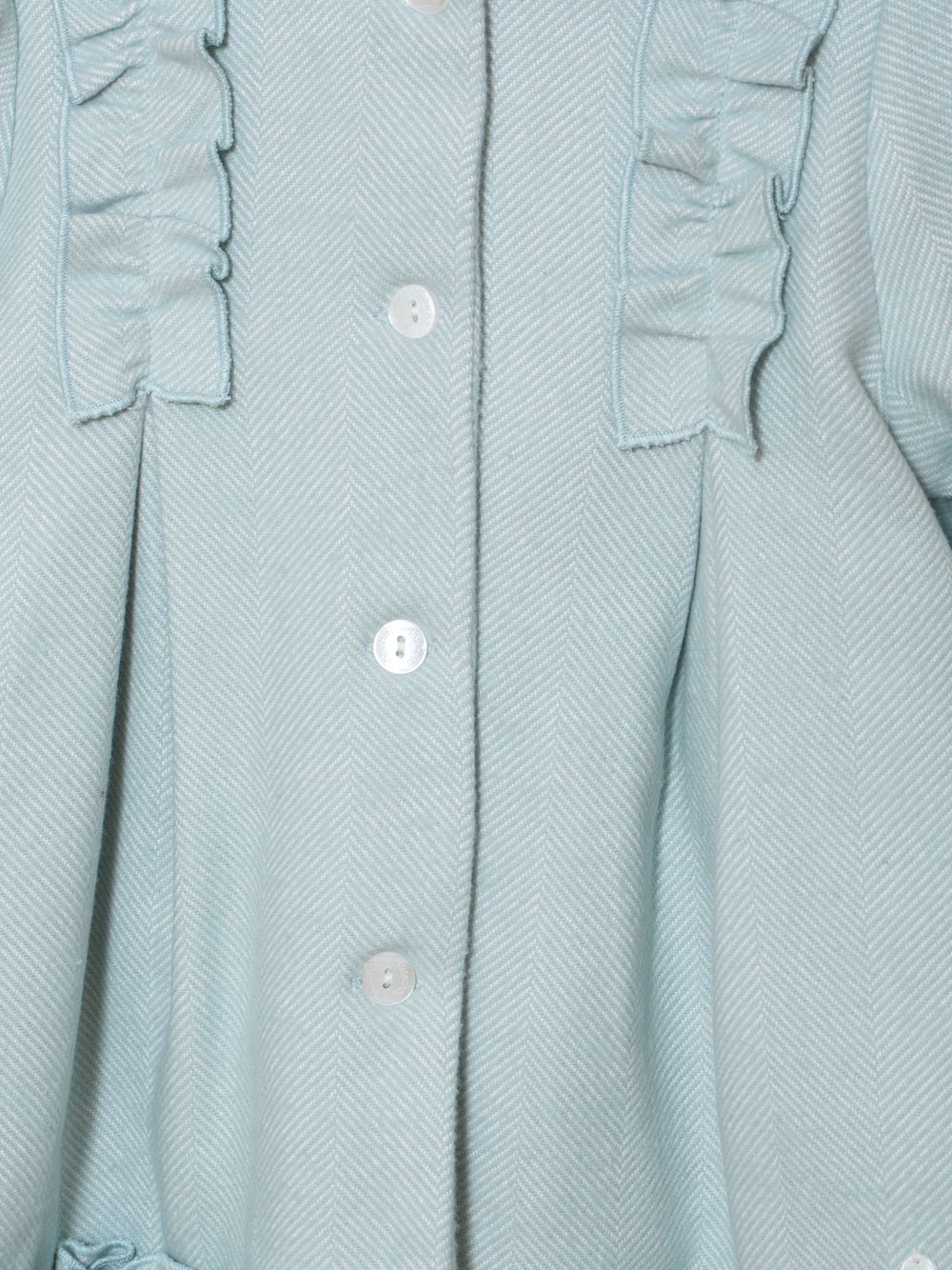 Green hooded coat