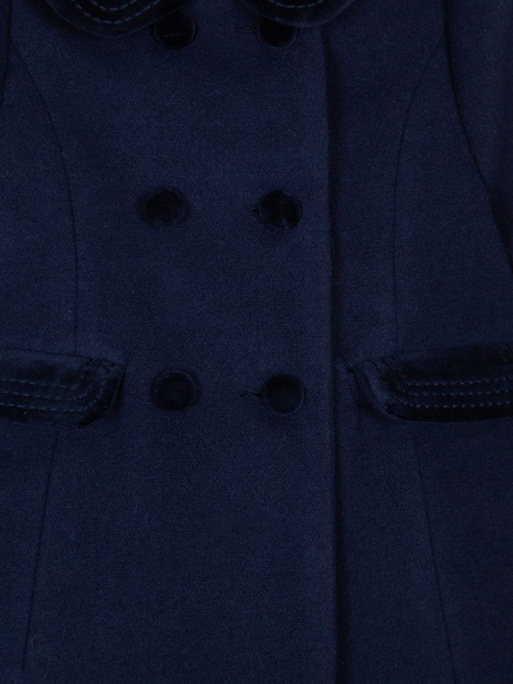 Navy Blue mouflon coat