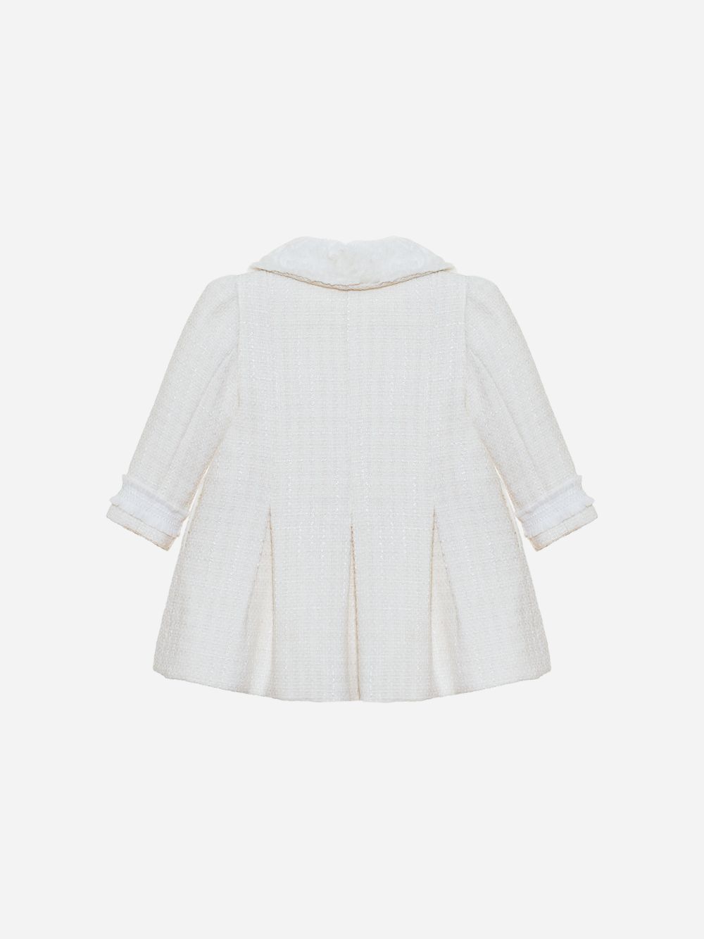 Ecru tweed coat
