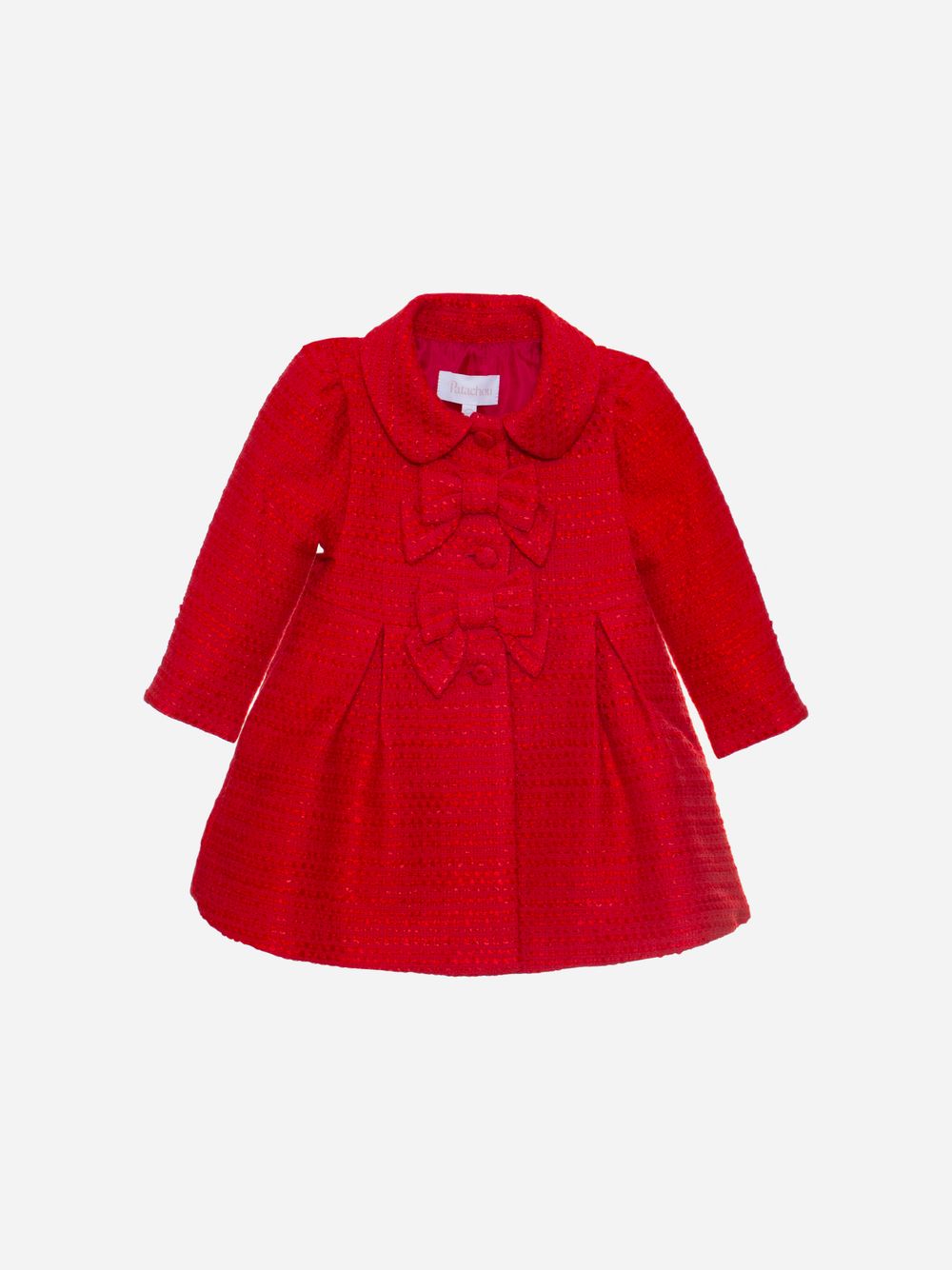 Red tweed coat