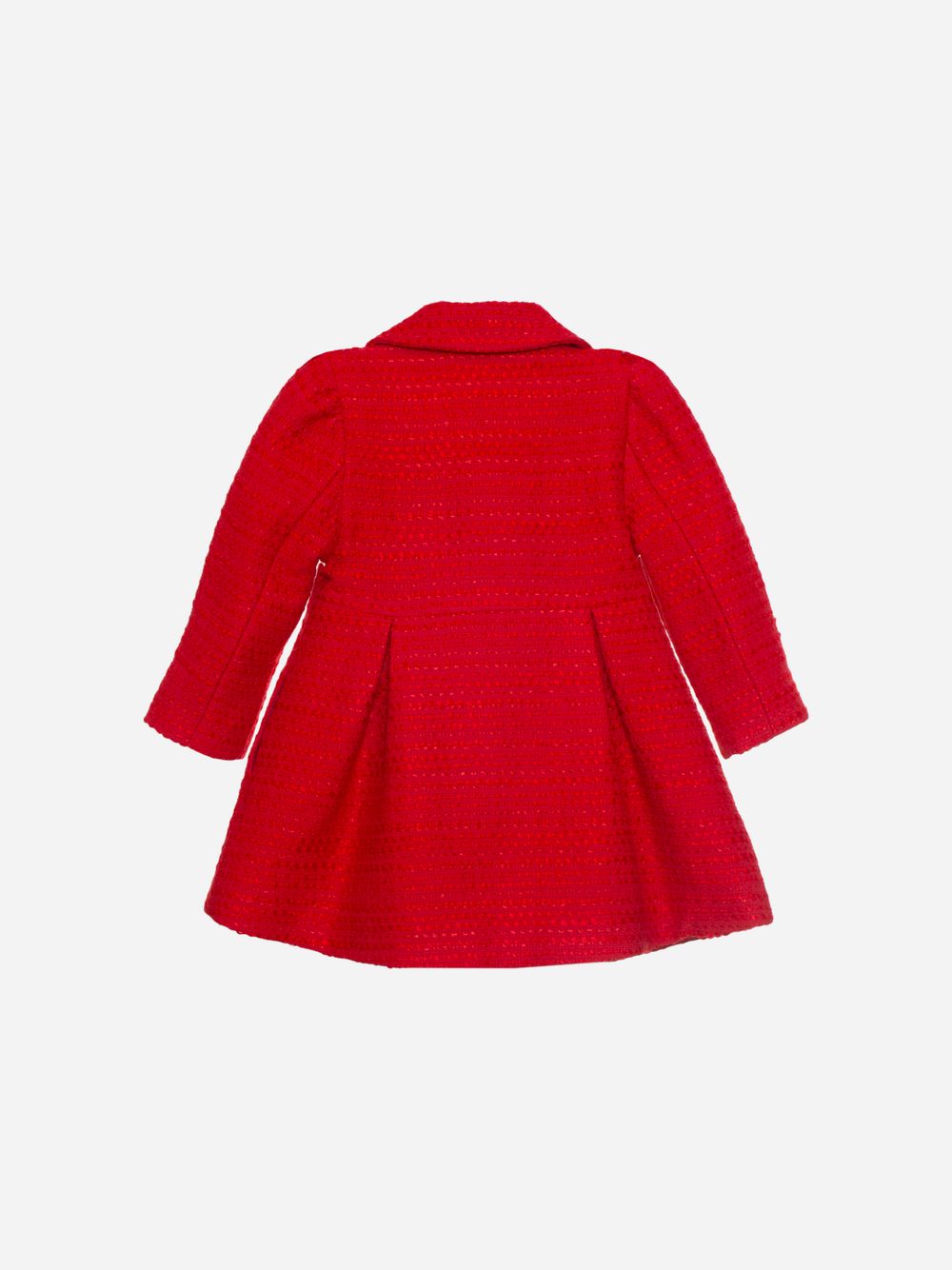 Red tweed coat