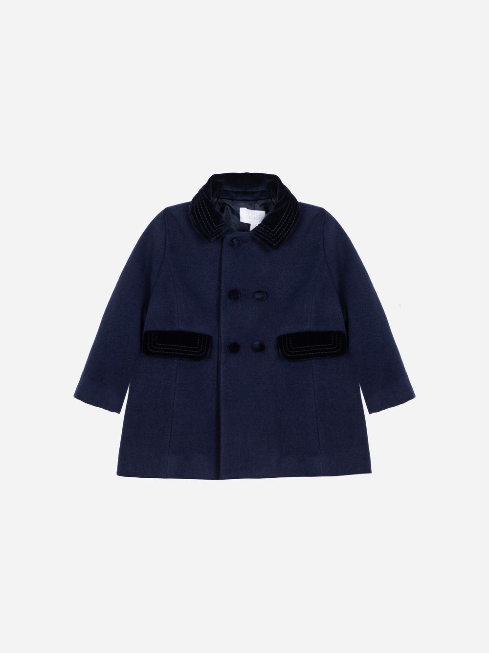 Navy Blue mouflon coat