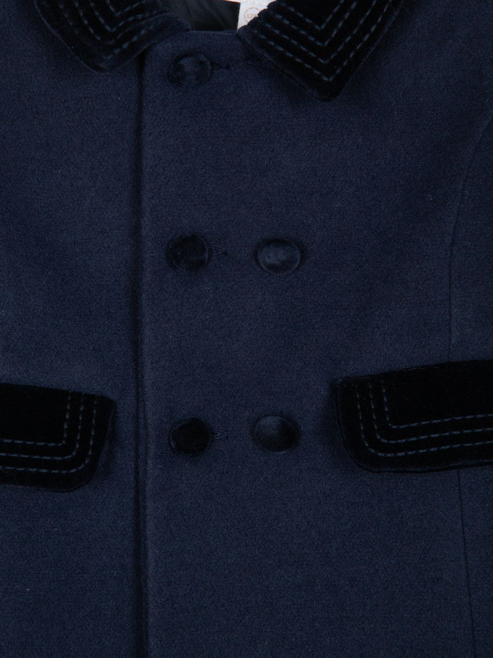 Navy Blue mouflon coat