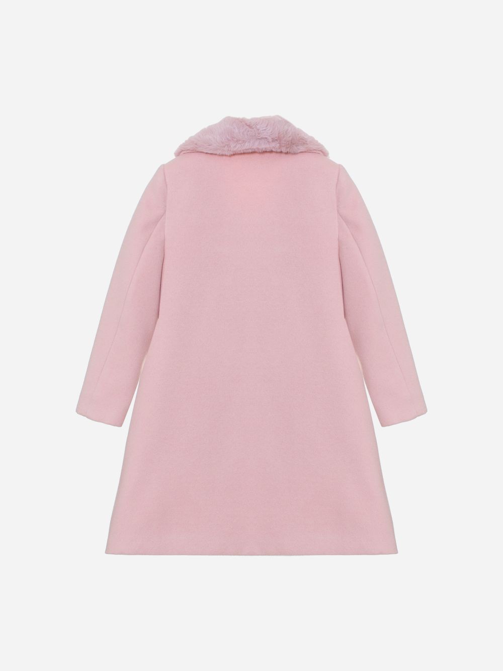Pale pink double-breasted coat
