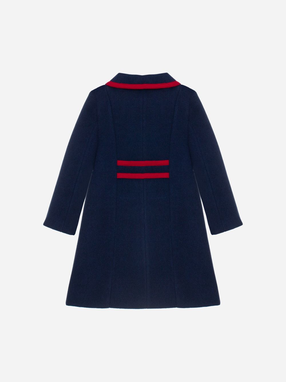 Marine bouclé coat