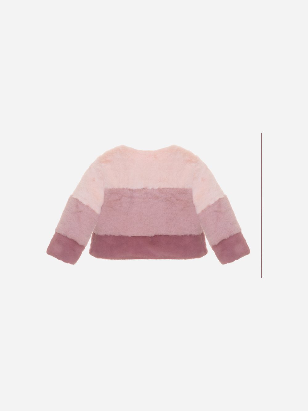 Multicolor fur coat