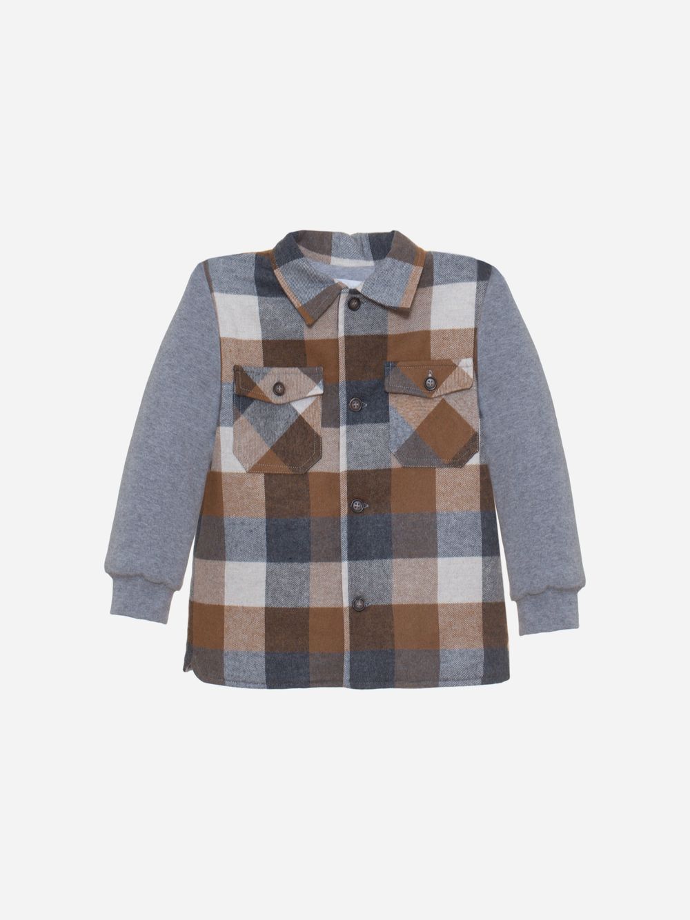 Brown flannel overshirt
