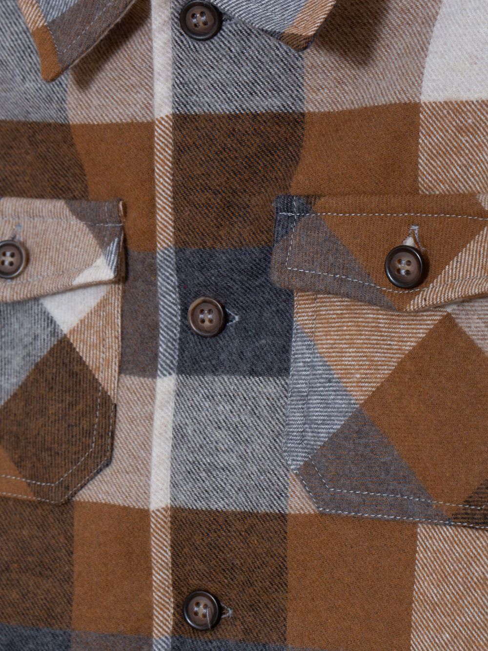 Brown flannel overshirt