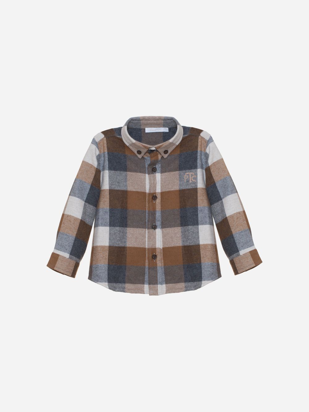Camel/grey check shirt