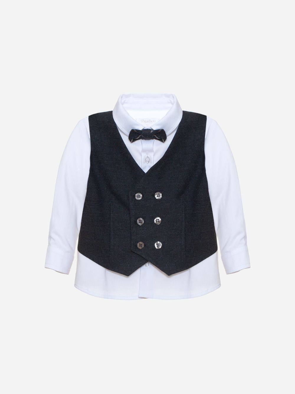 Grey shirt and vest duo