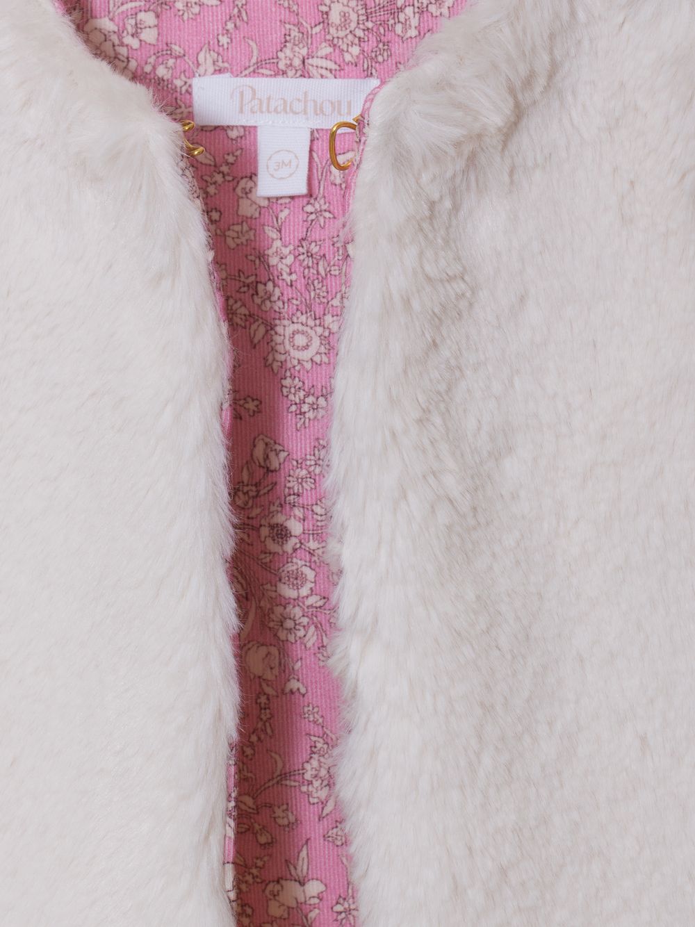 Ecru fur vest