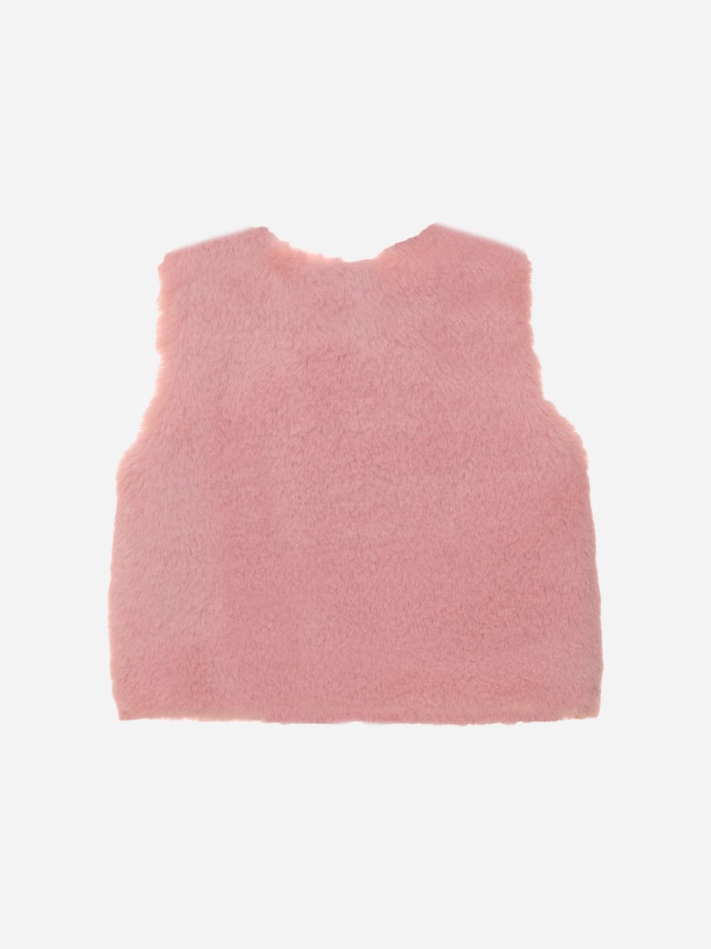 Pink fur vest