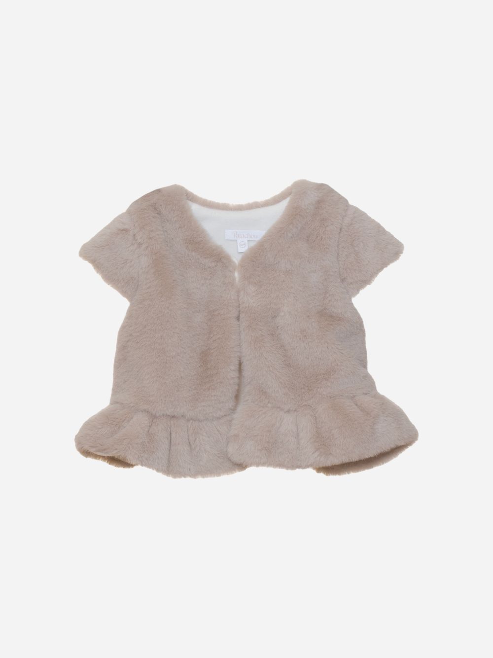 Beige cap sleeve vest
