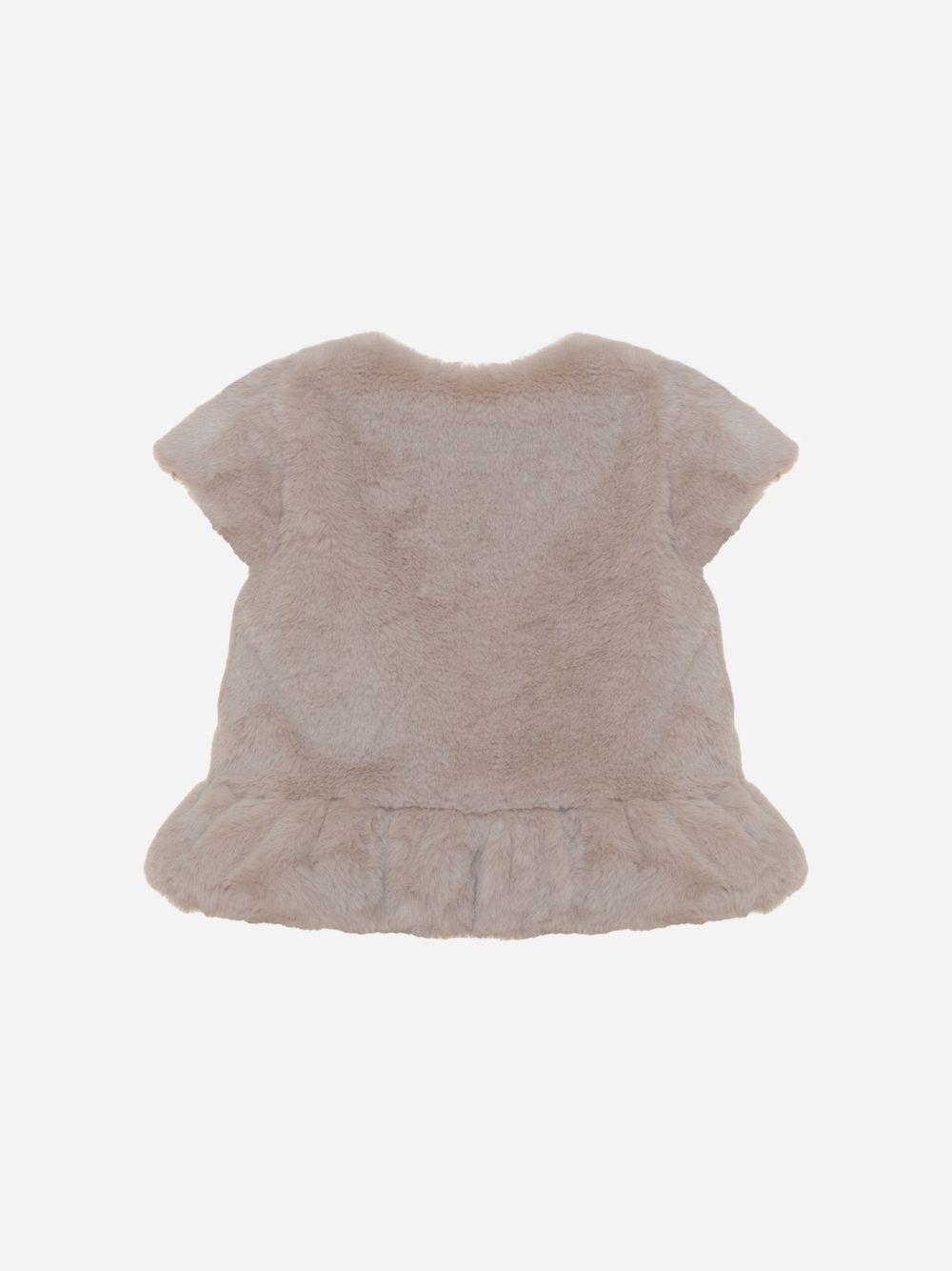 Beige cap sleeve vest