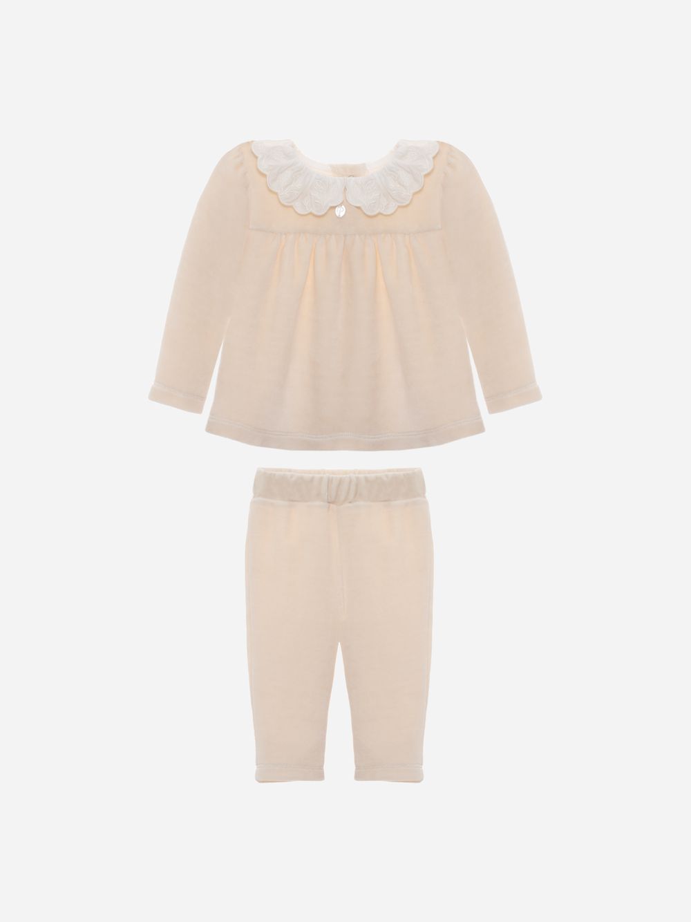 Beige velour set