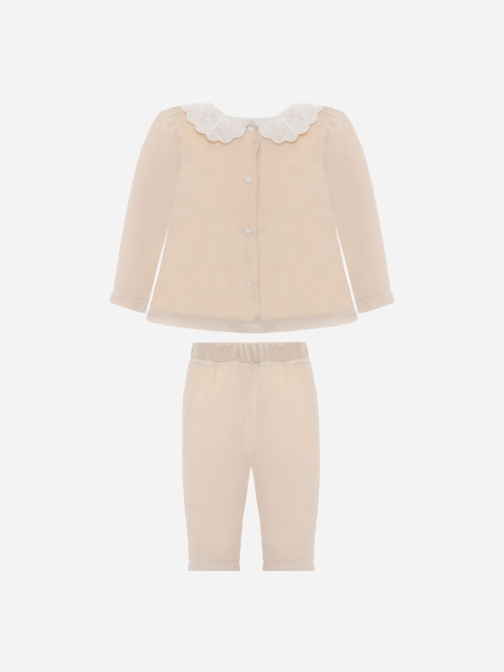 Beige velour set