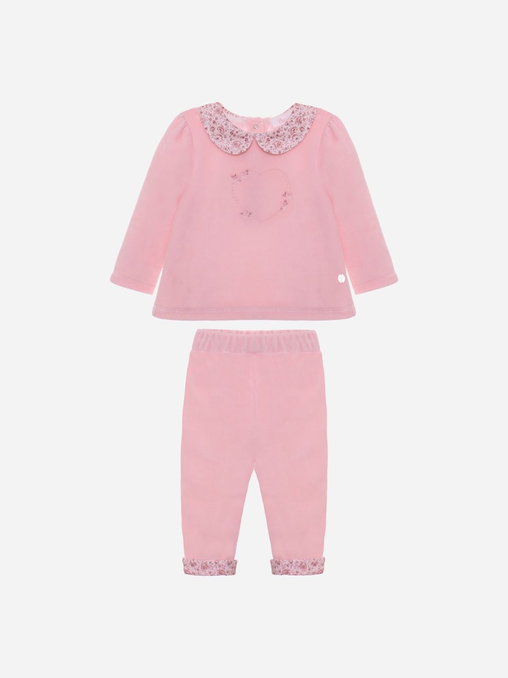 Pink velour set