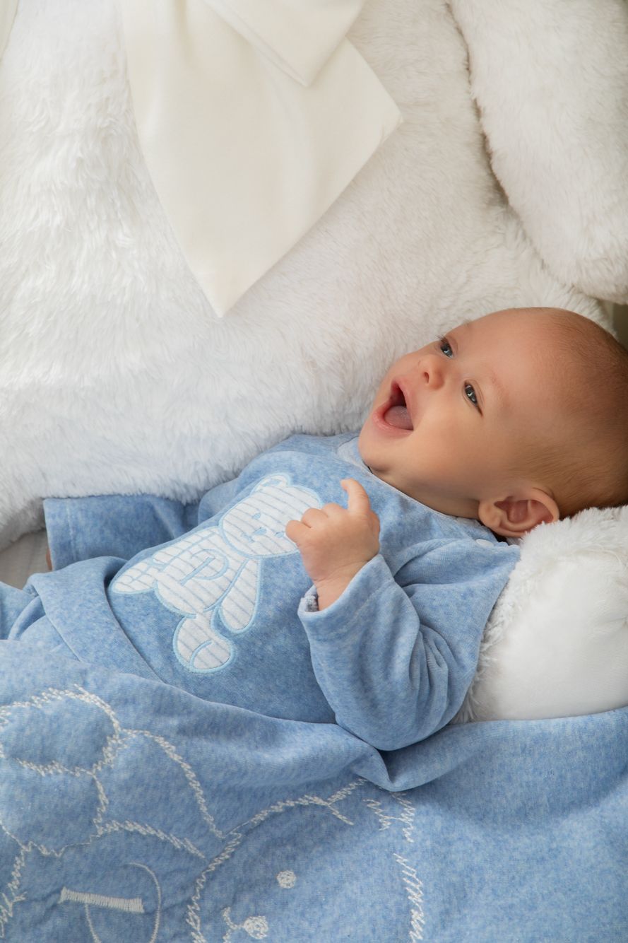 Blue sweater and pants set