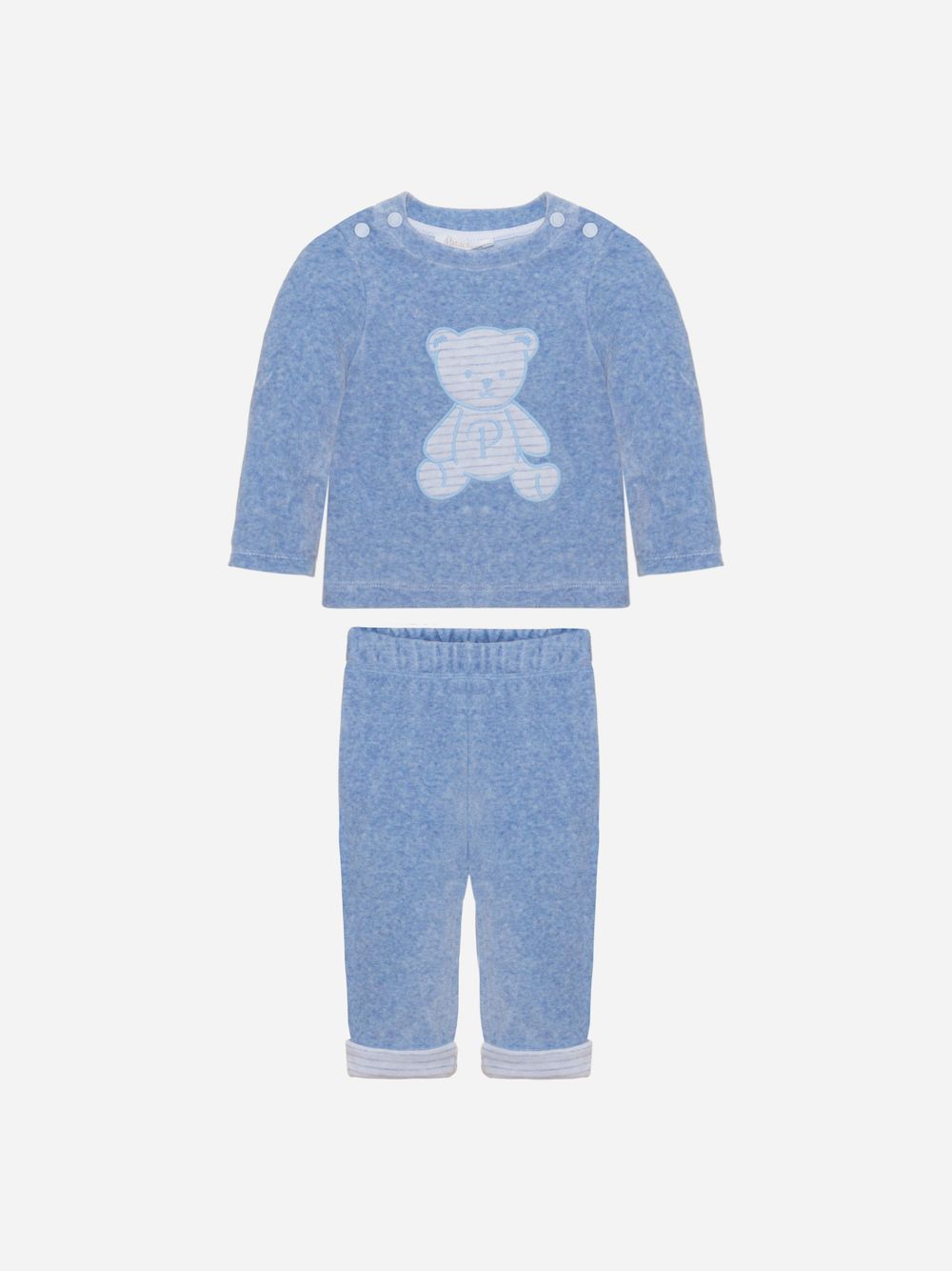 Blue sweater and pants set