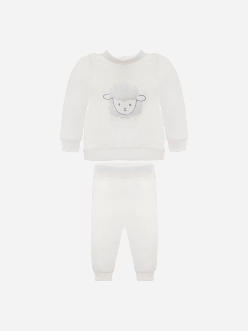 Ecru sweater and pants set