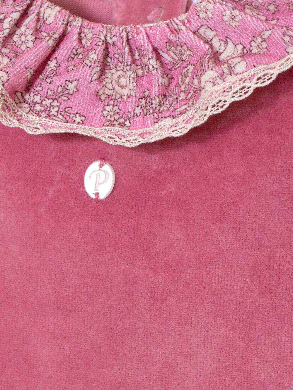 Pink set with frills in Liberty fabric