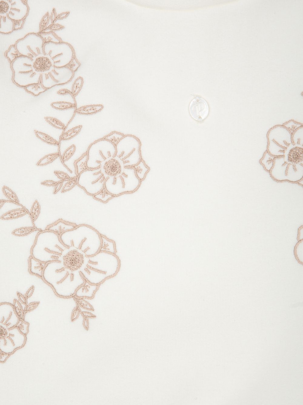Beige set with flower embroideries