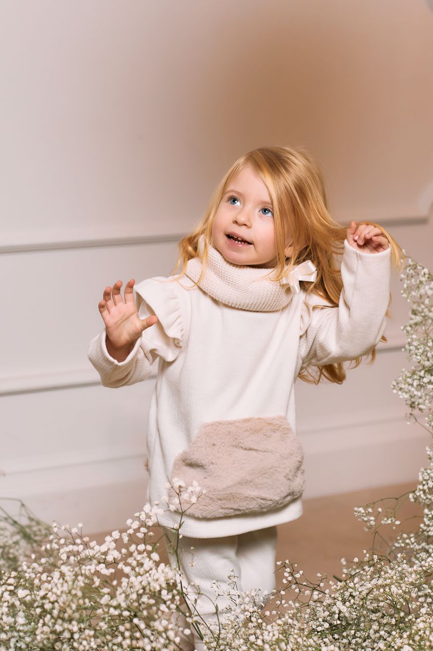 Beige sweater and pants set